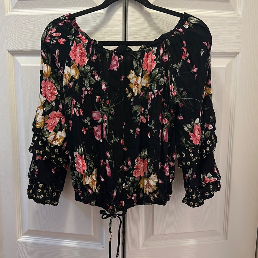 Floral off shoulder top